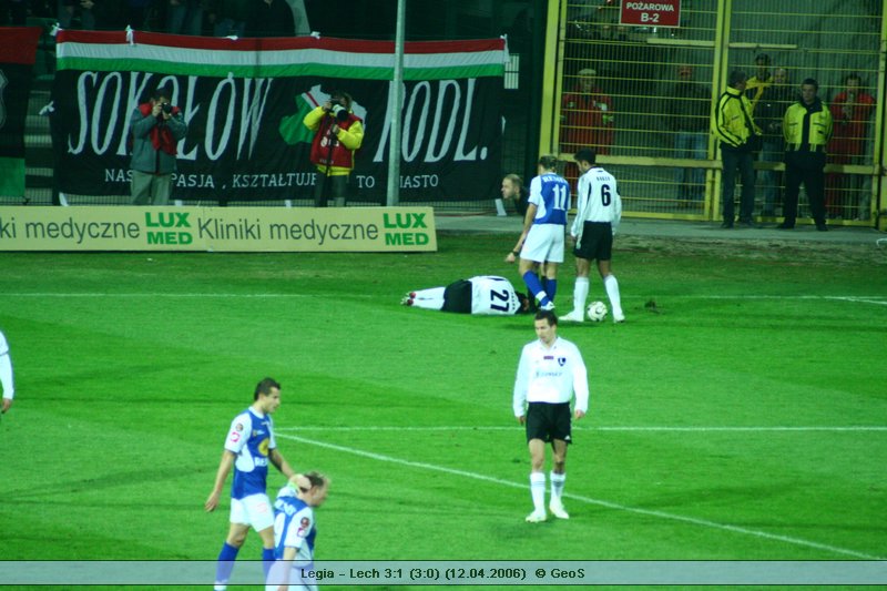 Legia Warszawa - Lech Poznań 3:1 (3:0) (12.04.2006)  © GeoS -> [ IMG_5418 ]